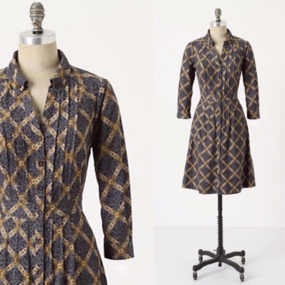 Anthropologie Dresses & Skirts - MAEVE ~ Sz 0 WIGHTWICK MANOR Corduroy Shirt Dress